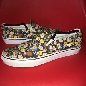 Rare Vans x Peanuts Shoes Sz 9 Sneaker Slip On